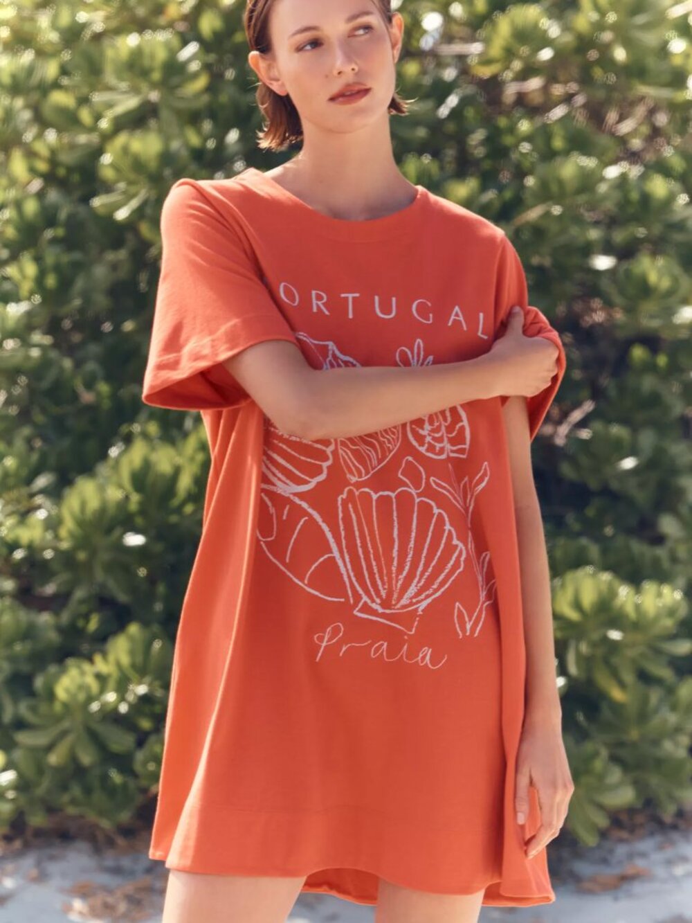 ☀️ Celandine x Holly Francesca Anthropologie Portugal T-Shirt Dress S NWOT